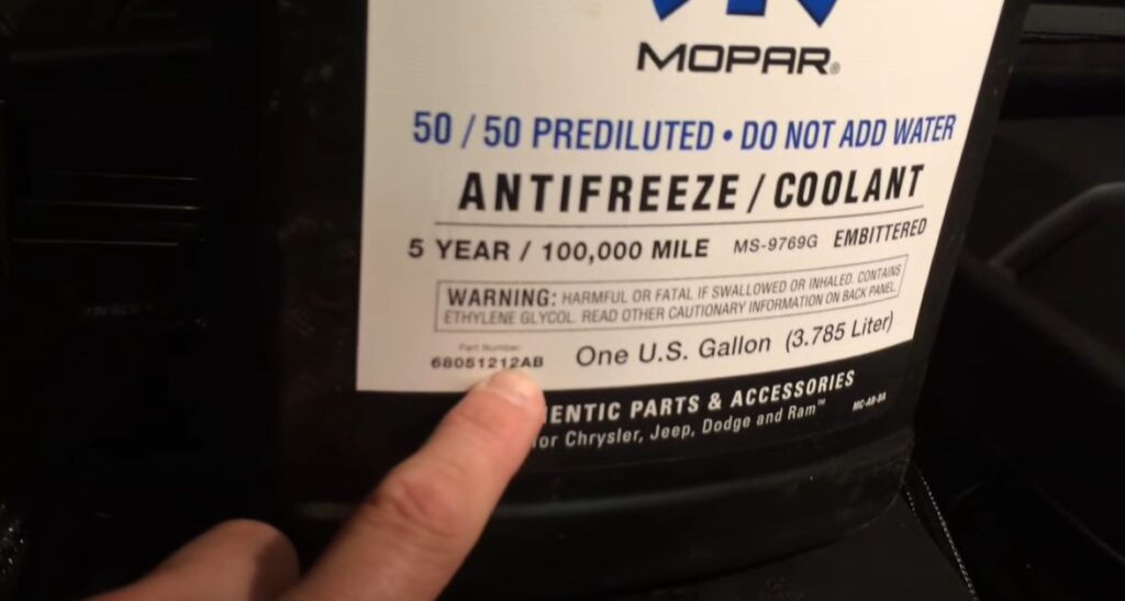 Antifreeze in A Jeep Grand Cherokee