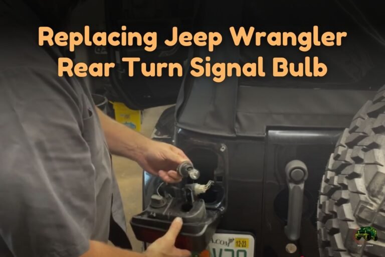 Replacing Jeep Wrangler Rear Turn Signal Bulb