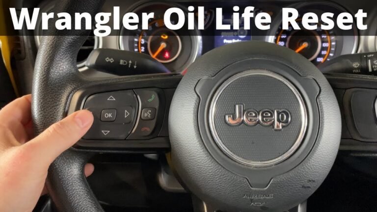 How to Reset Jeep Wrangler Oil Life